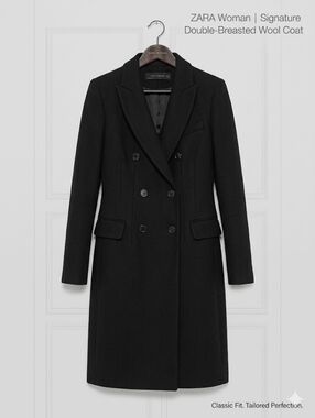 Zara long wool coat